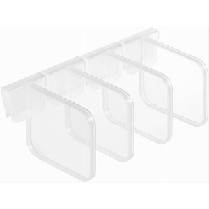 Trade Shop Traesio-set 4 Pezzi Organizzatori Divisori Scomparti In Plastica Per Frigorifero Cucina -