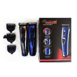 Maxtech-tagliacapelli Professionale Ricaricabile A Batteria Blu O Grigia Geemy Gm-6017 -