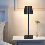 Trade Shop Traesio-lampada Da Tavolo A Led Usb Ricaricabile Nero Per Interno Ed Esterno 3 Colori -