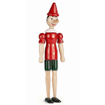 Trade Shop Traesio-pinocchio In Legno Snodabile Snodato Statuina Gioco Bambini Souvenir 24cm -