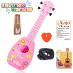 Andowl-chitarra Ukulele Con 4 Corde Giocattolo In Plastica Da 44 Cm Per Bambini Q-gu05 -