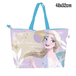 Trade Shop Traesio-borsa Da Mare Di Elsa Per Donna E Bambina Shopping Bag Frozen Disney -