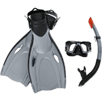 Trade Shop Traesio-set Da Snorkeling Maschera Boccaglio Pinne Blacksea Per Adulti Immersioni 25044 -