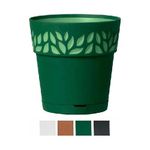 Stefanplast Vaso Cloe Tondo Riserva Acqua Grafite 30x29cm