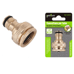 Kaela-connettore Rubinetto Tubo 1/2" & 3/4" Raccordo Rapido Universale Giardino 57055 -