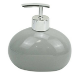 Cleafe-dispenser Per Sapone Liquido Ceramica Grigio Dosatore Moderno Arredo Bagno 79252 -