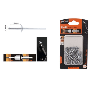 Kaela-set 42pz Rivetti Rivetto 3.2x11mm Accessori Bricolage Ferramenta Fai Da Te 94951 -