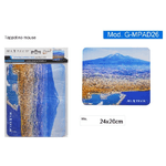 Maxtech-tappetino Per Mouse Pad Gaming Tappeto Poggiapolso Mare Con Monte Etna G-mpad26 -