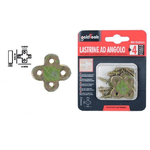 Kaela-set 4pz Lastrina Lastrine Ad Angolo Forma X 40x16x2mm Con Viti Per Mobili 91231 -