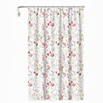 Cleafe-tenda Per Doccia Antimuffa Impermeabile 180x200cm Con 12 Anelli Bagno Fiori 69916 -