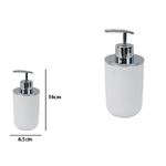 Cleafe-dispenser Porta Sapone Liquido Bianco Silver Per Ricambio Accessori Bagno 79862 -