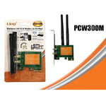 Linq-scheda Di Rete Adattatore Lan Pci-e Express Network Card Wireless 300mbps Pcw300m -