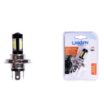 Wisdom-lampadina Led H4 Nero Per Motociclo Luce Bianco 6500k 5watt Lunga Durata Xc-1292 -