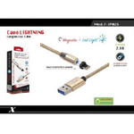 Maxtech-cavo Lightning 1mt Usb Intrecciato Magnetico Ricarica Ipad Iphone Maxtech F-ip026 -