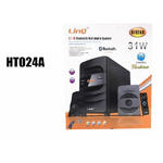 Linq-sistema Home Theater 2.1 Cassa Bluetooth Speaker 31w Multimedia Telecomando Ht024a -