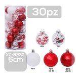 Wisdom-set 30 Palline Natalizie Decorazioni 6 Cm Addobbi Per Albero Di Natale Xc-8237 -