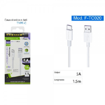 Maxtech-cavo Usb Type-c 5a 1.5 Metri Dati Ricarica Rapida Per Smartphone Tablet F-tc020 -