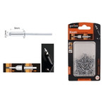 Kaela-set 46 Pz Rivetti Rivetto 3.2x9mm Accessori Bricolage Ferramenta Fai Da Te 94950 -