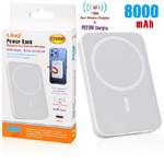 Linq-powerbank Magnetico Con Ricarica Wireless Veloce 15w Qi + P20w 8000 Mah Tt8007 -