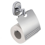 Cleafe-porta Rotolo Carta Igienica Con Copertura Fissaggio A Parete Bagno Ovale 52012 -