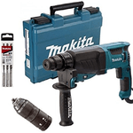 Makita ®-makita Tassellatore Elettrico Hr 2630t Con Mandrino Autoserrante 26mm 800w Sds -