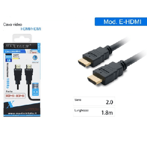 Maxtech-cavo Cavetto Cavi Hdmi Video 1.8 Metri 1080p Schermato Hdmi Am-am Maxtech E-hdmi -