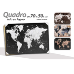 Kaela-quadro Decorativo Tela Su Legno Decoro World 70x50x1,8cm Decori Assortiti 834813 -