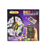 Andowl-striscia Led Rgb Autoadesiva 5mt Con Funzione Audio Bluetooth Telecomando Q-st50 -