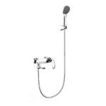 Cleafe-kit Completo Rubinetto Miscelatore Vasca Da Bagno + Doccetta Cromata Luxury -