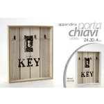 Kaela-appendino Porta Chiavi Parete Key Con Ganci In Legno 24x4x30cm Decori Ass 762338 -