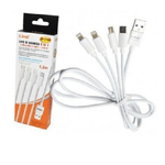 Linq-cavo Usb Di Ricarica 4in1 Microusb Tipo C + 2 Lightning Iphone Linq Ip-7744 -