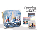 Kaela-quadro Quadretto Decorativo 60x60x2,5 Cm Tela Su Legno Deluxe Decori Ass. 806827 -