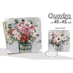 Kaela-quadro Quadretto Decorativo 45 X 45 X 1,8cm Tela Su Legno Deluxe 2 Decori 831997 -