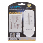 Wisdom-centralina 2 Canali + Telecomando Wireless Wisdom Per Controllo Luci Led 1000wx2 -