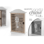 Kaela-portachiavi Parete 19x6x28 Cm In Legno Chiave Appendino Decori Assortiti 762567 -