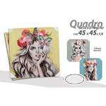 Kaela-quadro Quadretto Decorativo 45x45x1,8 Cm Tela Su Legno Deluxe Decori Ass 831751 -