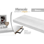 Kaela-mensola Parete Legno Reggimensola Scomparsa Bianco 40x25x4cm Kit Montaggio 790775 -