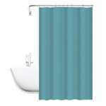 Cleafe-tenda Doccia Antimuffa Impermeabile 240 X 200cm Ganci Anelli Bagno Celeste 79717 -