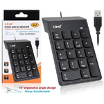 Linq-tastiera Tastierino Numerico Cablato Usb Per Pc Notebook G2 Sottile 18 Tasti -