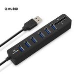 Andowl-hub Usb 3.0 A 8 Porte Con Slot Per Schede Sd Tf Computer Laptop Hi-speed Q-hu300 -