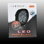 Maxtech-luci Di Lavoro 27 Watt A Led Da Faro Rotondo Per Ricambio Auto Maxtech Led-r027 -