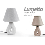 Kaela-lampada Lumetto Abat Jour Ceramica Tavolo Comodino E14 Colori Assortiti 793806 -