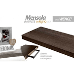 Kaela-mensola Da Parete Legno Mdf Kit Reggimensola A Scomparsa Wengè 40x25x4cm 788901 -