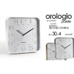 Kaela-orologio 30x4cm Da Parete Quadrato Classico Moderno Silenzioso Colori Ass 684142 -