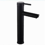 Cleafe-rubinetto Bagno Moderno Nero Opaco Miscelatore Orientabile Lavabo Canna Alta 87393 -