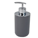 Cleafe-dispenser Porta Sapone Liquido Grigio Silver Per Ricambio Accessori Bagno 79892 -