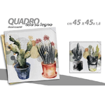 Kaela-quadro Quadretto Decorativo 45x45x1,8cm Tela Su Legno Deluxe Decori Ass. 736919 -