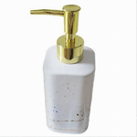 Cleafe-dispenser Per Sapone Liquido Accessorio Bagno Arredo Bianco Oro Macchiato 59882 -