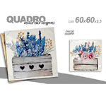 Kaela-quadro Quadretto Decorativo 60x60x2,5cm Tela Su Legno Deluxe Decori Ass. 730566 -