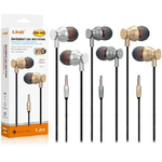 Linq-cuffie Auricolari Smartphone Controllo Volume Microfono Jack 3,5mm 1.2mt Vip-690 -